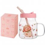 Стеклянные стаканы KAWASIMAYA, персиковый - фото