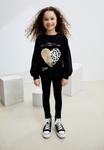 Толстовка Next Sweatshirt, Black Sequin Heart/Black - фото 2