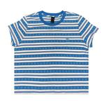 Футболка Chrome Hearts Stripe Logo Tee Blue, синий - фото