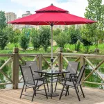 Комплект садовой мебели Green Water: 2 стула, стол круглый 70 см, черный (№11) - фото 3