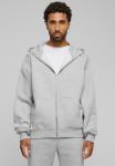 Толстовка на молнии PROHIBITED, серый меланж - фото