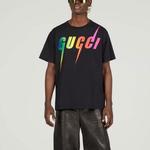 Футболка GUCCI Rainbow Gucci Blade Tee 'Black', черный - фото 4