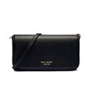 Сумка через плечо Kate Spade кожаная, черный - фото