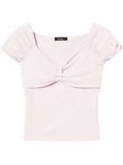 Топ со сборками TWINSET, розовый - фото