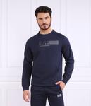 Толстовка мужская Ea7 с надписью, синий - фото 3