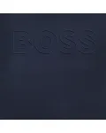 Детский хлопковый джемпер с логотипом спереди BOSS Kidswear, черный - фото 3