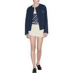 Куртка женская Gucci с карманами, темно-синий - фото 3