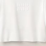 Топ женский Miu Miu укороченный, белый - фото 7