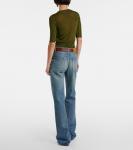 Вязаный топ Cassandre Saint Laurent, Kaki - фото 3