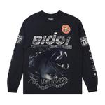 Футболка Cactus Jack by Travis Scott Longe Sleeve Tee I, Washed Black - фото