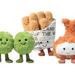 Набор из трех плюшевых кукол fish and chips with peas JELLYCAT - фото 4