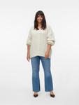 Свитер Vero Moda Curve VMDREAM, кремовый - фото 3