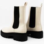 Юснан ботинки в цвете офф-уайт SHU SHOP, кремовый - фото 3