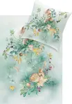 Постельное белье cuddly из фланели 135x200 Ferdinand green fox deer 4468-530 Estella - фото 2