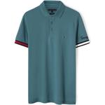 Поло Lake Turquoise Tommy Hilfiger, бирюзовый - фото 3