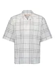 Рубашка в клетку с короткими рукавами Marni, белый - фото