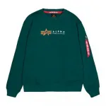 Толстовка Alpha Industries Label, зеленый - фото 3