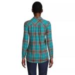 Женская фланелевая рубашка-туника Lands End Lands' End - фото