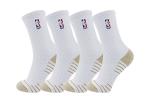 Высокие носки мужские 4 пары белые NBA - фото