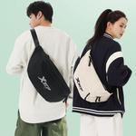 XTEP Тканевая слинг-сумка унисекс черно-белая, Black Style 2 - фото 5