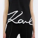 Топ стандартного кроя Karl Lagerfeld, черный - фото 4