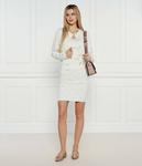 Юбка женская Guess Jeans с добавлением шерсти с принтом, бежевый - фото 2