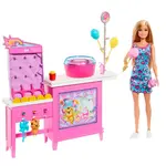 Детская кукла Mattel Barbie Cotton Candy Stand doll, розовый - фото