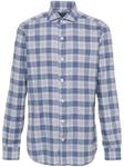 Barba клетчатая рубашка, синий - фото