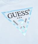 Толстовка детская Guess с логотипом, голубой - фото 3