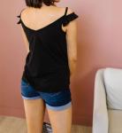 Топ с открытыми плечами On Fire черного цвета Ninexis - фото 3