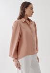 Блузка на пуговицах TANJA BWLDR, коричневый - фото 4