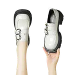 Лоферы женские черные DAPHNE, флис бежевый - фото 10