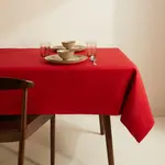 Хлопковая скатерть Cotton El Corte Inglés, гранат - фото