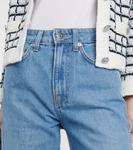 Прямые джинсы dylan с высокой посадкой Veronica Beard, синий - фото 4