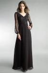 Вечернее платье с рукавами-колокольчиками Basix черный Label, черный - фото
