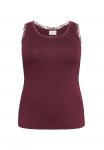 Топ Kaffe Curve KComia Top, Windsor Wine/Dark Red - фото 5