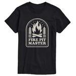 Футболка с рисунком Big & Tall Fire Pit Master License, черный - фото
