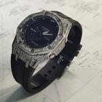 Часы Casio G-Shock Analog-Digital 2100 Series, арт. GA-2100SKE-7A, 44 мм, черный/серебристый - фото 4