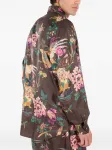 Рубашка с цветочным принтом Roberto Cavalli, коричневый - фото 4