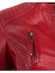 Кожаная куртка JCC 125302, красный - фото 4