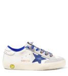 Кожаные кроссовки Super-Star Golden Goose Kids, WHITE/BLUE/ICE - фото 3