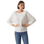 Свитер Vero Moda Nora Boat Neck, белый - фото