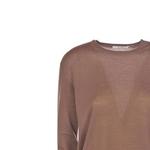 MaxMara Кашемировый свитер женский коричневый - фото 6