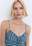 Платье Mango STRIPED , Dark Blue - фото 4