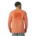 Лонгслив Helly Hansen Skog Graphic Tee, оранжевый - фото 2