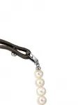 Кожаное ожерелье с жемчугом Obsidian, белый - фото 3