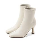 Женские полусапожки COMELY, черные (на флисовой подкладке), каблук 8,5 см - фото 9