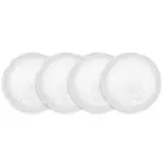 Набор тарелок для салата из меламина Pearl, 4 предмета Q Squared, white - фото