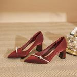 BIGTREE Женские туфли на платформе красные, цвет Red - фото 4