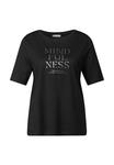 Футболка с принтом SOFTES MIT WORDING Street One, черный - фото 4